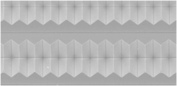 图7全棱镜反光膜表面结构电子显微照片